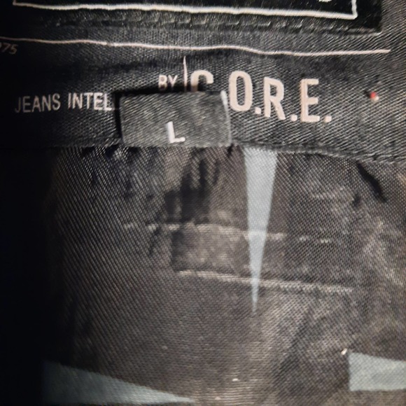 VTG 1975 JACK&JONES MEN'S BLACK HOODED BOMBER JACKET L ZIP POCKETS RIBBED‎ CUFFS - Picture 12 of 12